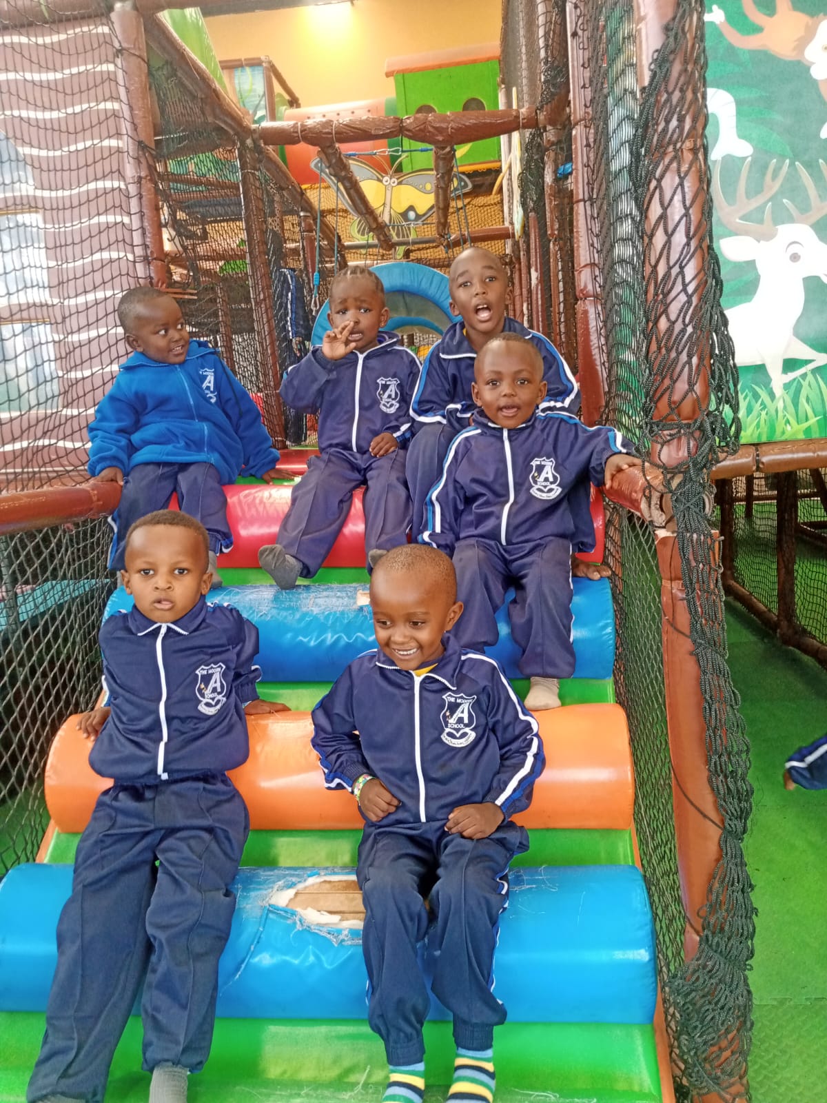 Happy children at The Modern Achievers School